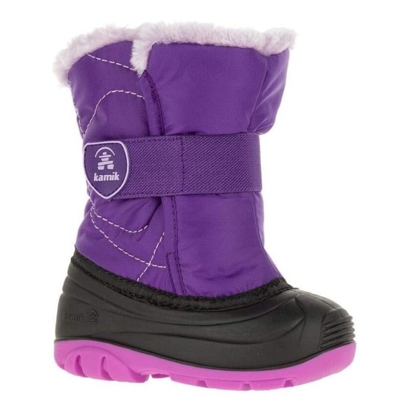 BRAND NEW toddler girl kamik snowbugf purple winter snow boots size 6 7 9 - Picture 1 of 5